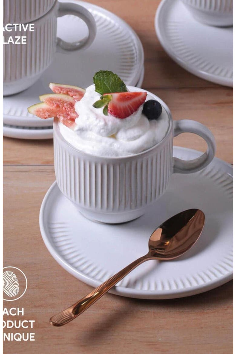 Tea Cup Set of 6, Alternate, color, New White