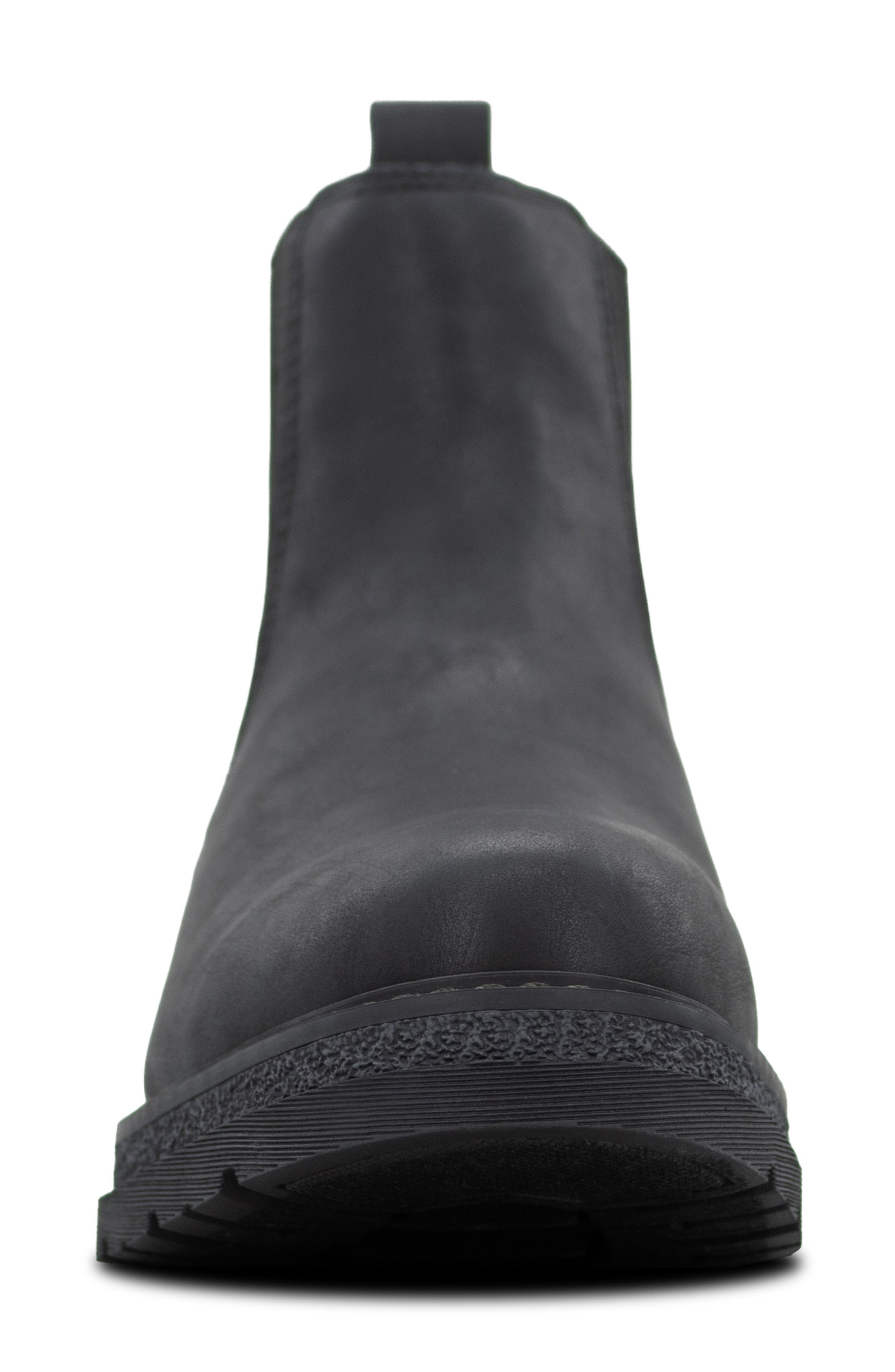 Ridge Faux Leather Chelsea Boot, Alternate, color, BLACK/ BLACK