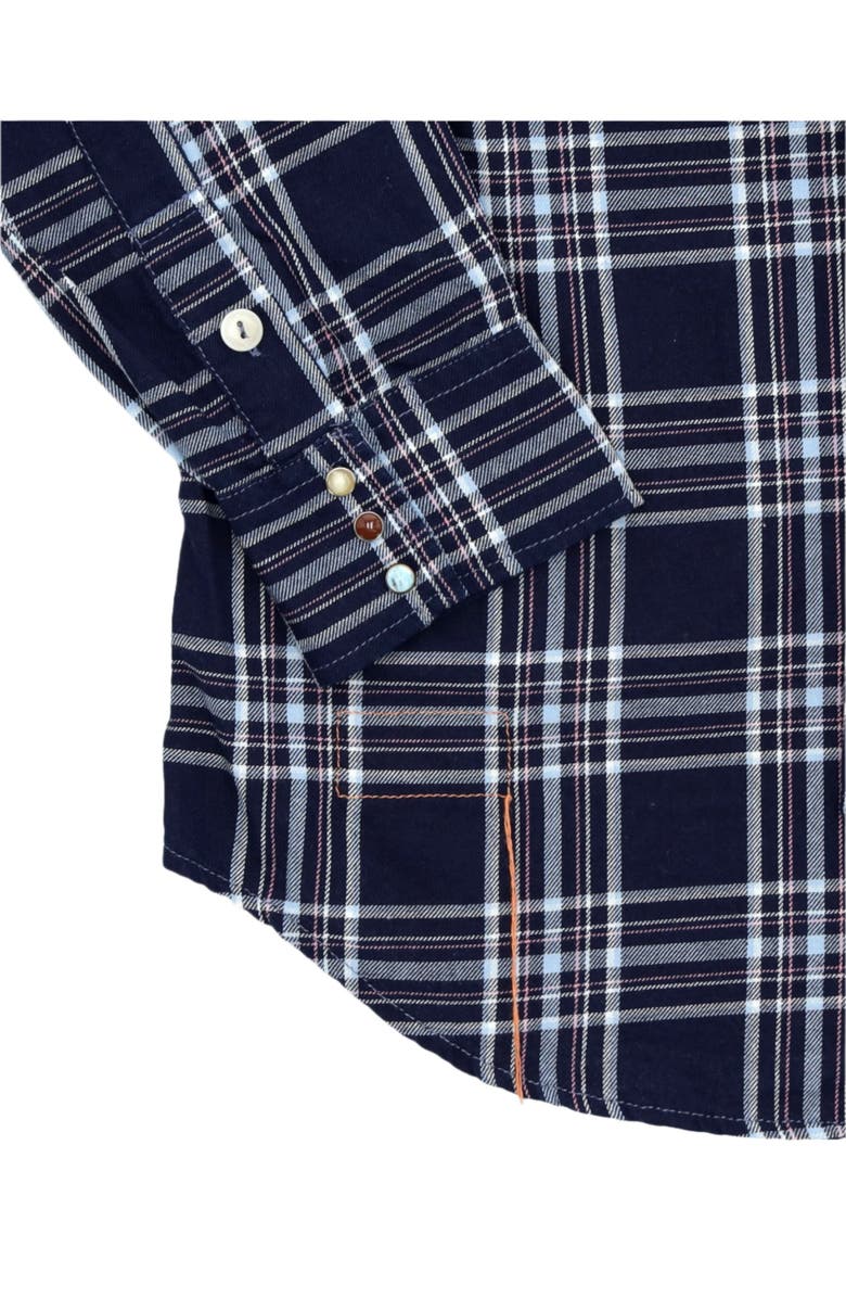 Fortela Smith Texan Shirt, Alternate, color, Dark Blue Check