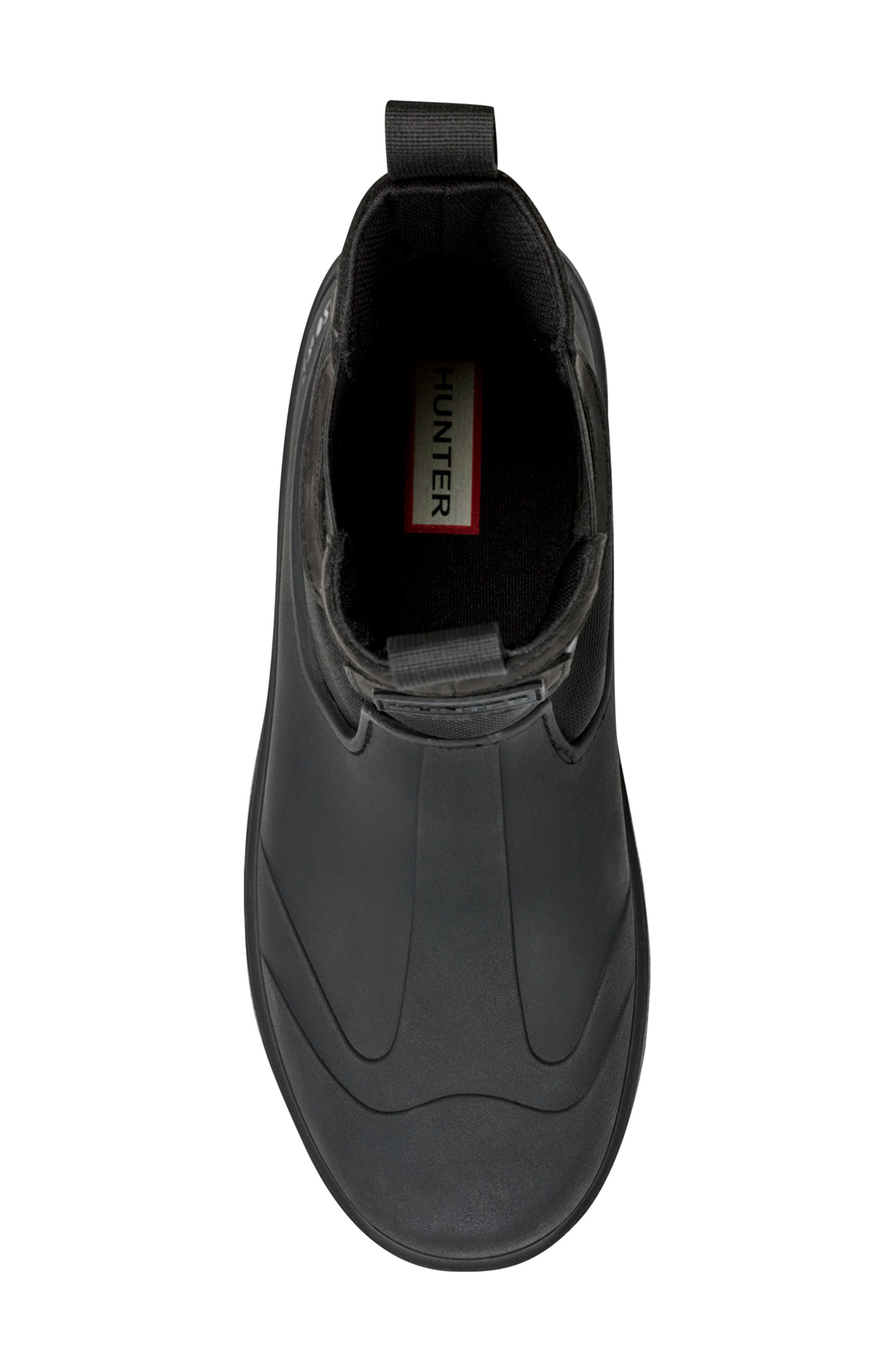 Hunter Lorde Waterproof Chelsea Boot, Alternate, color, Black