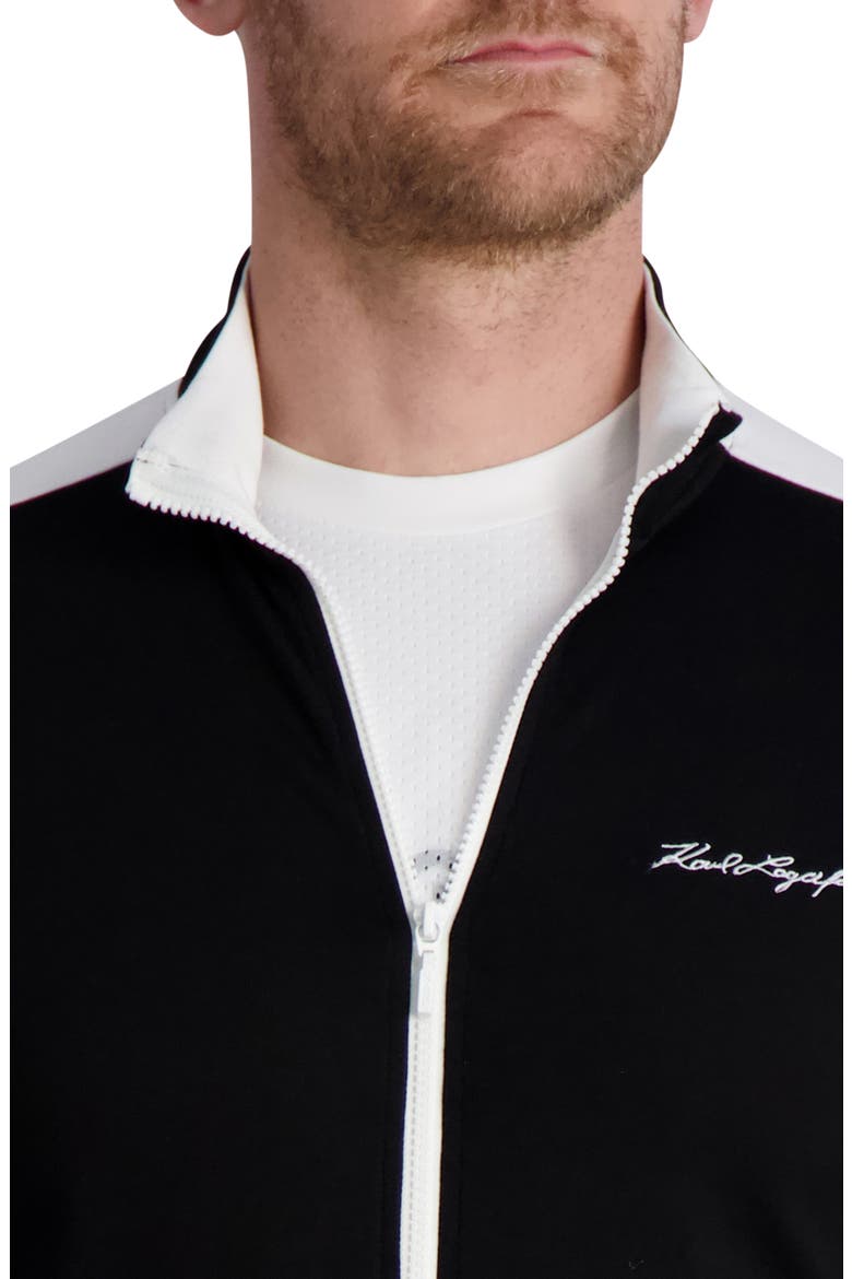 Track Fall Blocks KARL LAGERFELD PARIS Color Block Track Jacket (Men) | Nordstromrack