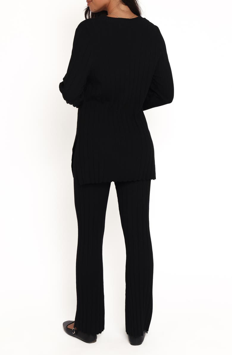 Petal 
Pup Silvie Rib Pajamas, Alternate, color, Black