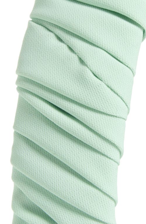 Tasha Ruched Satin Headband In Mint