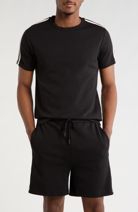 Taped Knit T-Shirt & Shorts Set