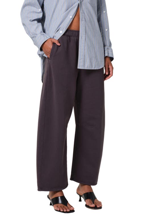 Shop Citizens Of Humanity Miro Cotton Fleece Sweatpants In Charcoal