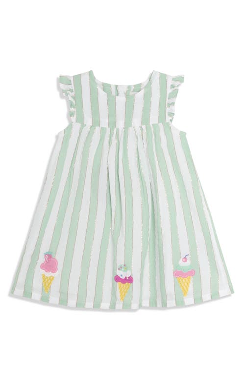 Jojo Maman Bébé Jojo Maman Bebe Ice Cream Appliqué Dress & Sun Hat Set