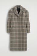 COS Checked Tailored Long Coat