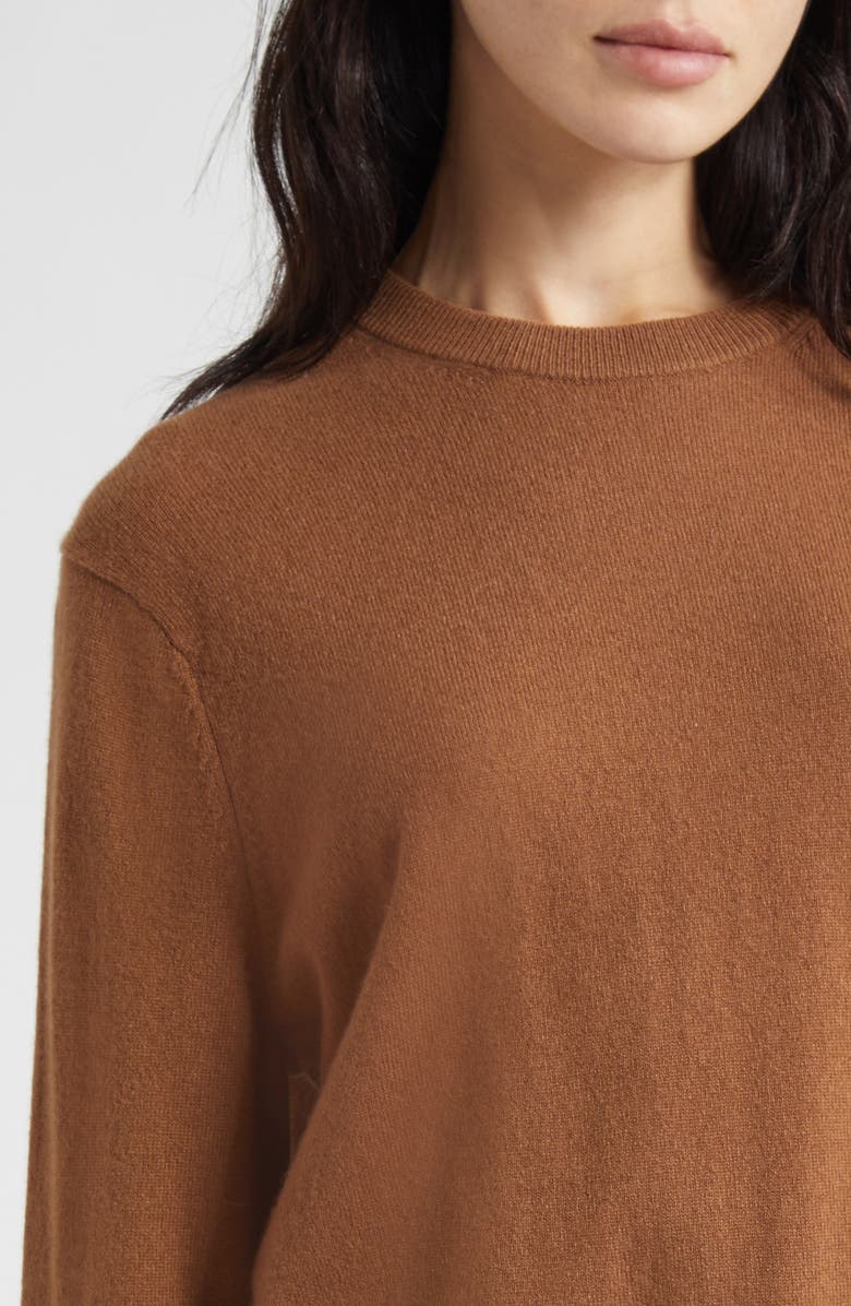 Vince Crewneck Cashmere Sweater, Alternate, color, Cognac
