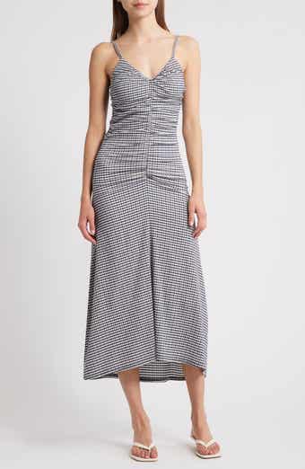 Rails Mari Ruched Sleeveless Midi Dress