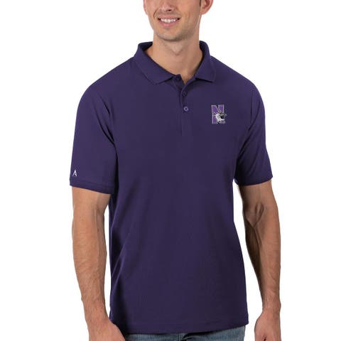 Men's Antigua Purple Northwestern Wildcats Legacy Pique Polo