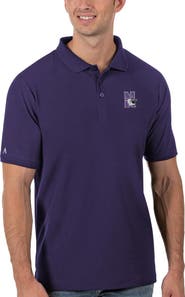 ANTIGUA Men's Antigua Purple Northwestern Wildcats Legacy Pique Polo