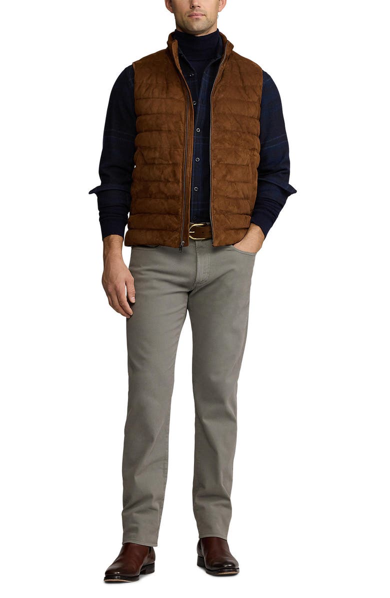 Ralph Lauren Purple Label Plaid Wool, Silk & Cashmere Button-Up Shirt, Alternate, color,