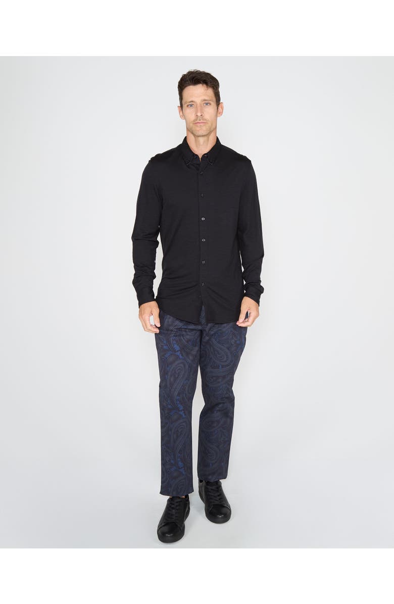 Lords of Harlech Shawn Merino Shirt, Alternate, color, Black