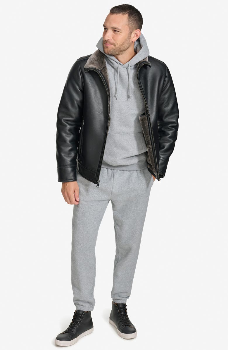 Calvin Klein Faux Fur Lined Jacket, Alternate, color, 