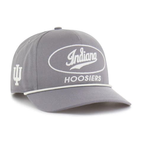 Men's '47 Gray Indiana Hoosiers Contemporary Basics Foundational Rope Hitch Adjustable Hat