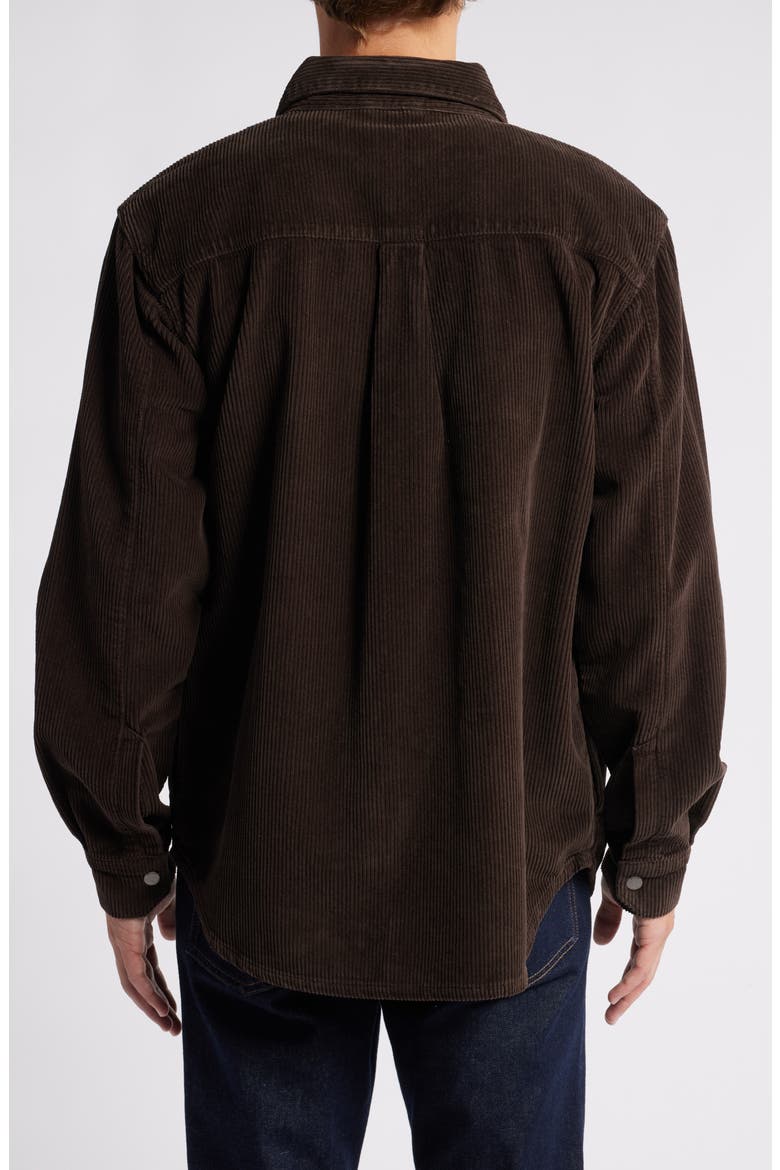 Hudson Perry Corduroy Snap-Up Overshirt, Alternate, color, METEORITE CORDUROY