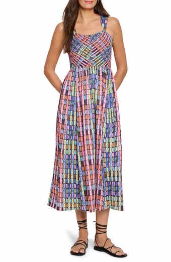 NIC+ZOE Sarah Rainbow Macaroon Sleeveless Maxi Dress