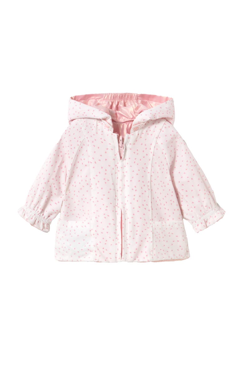 Hooded Glossy Jacket, Alternate, color, Pink