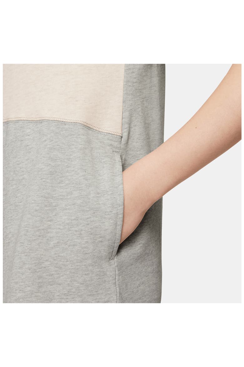 Kids' DNA Sport T-Shirt Dress, Alternate, color, GREY HEATHER/ COCONUT MILK