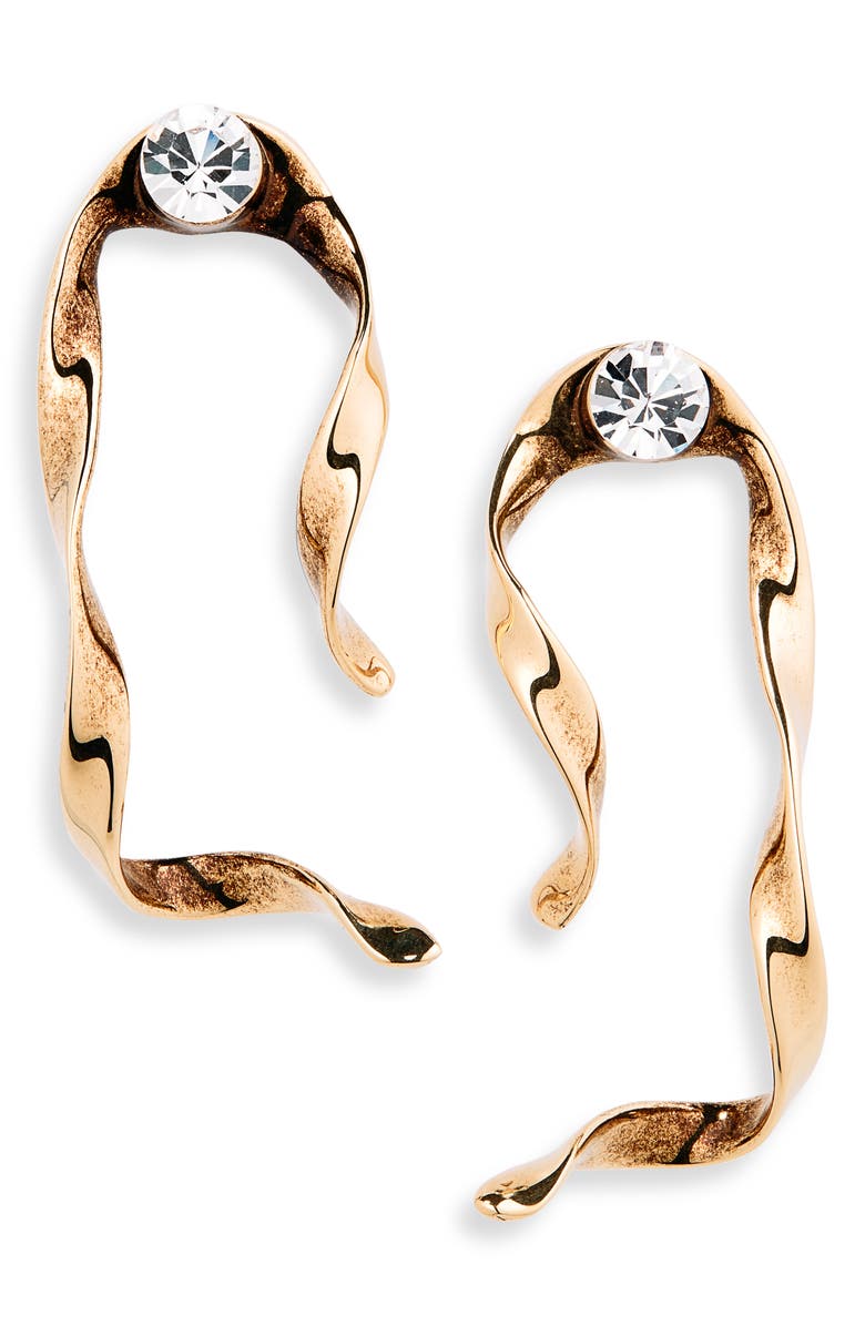Dries Van Noten Ribbon Curl Drop Earrings, Main, color,