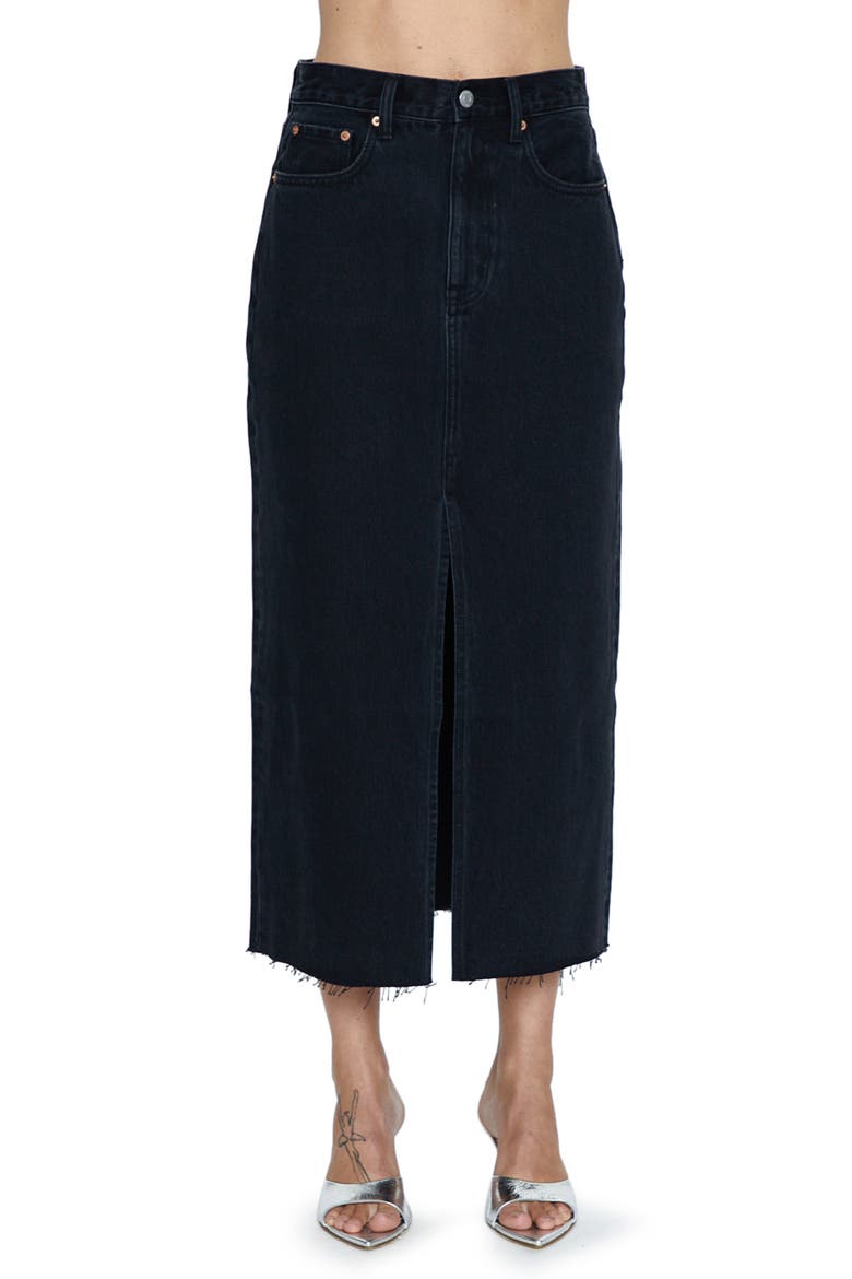 Alice Denim Midi Skirt, Main, color, UNDERGROUND