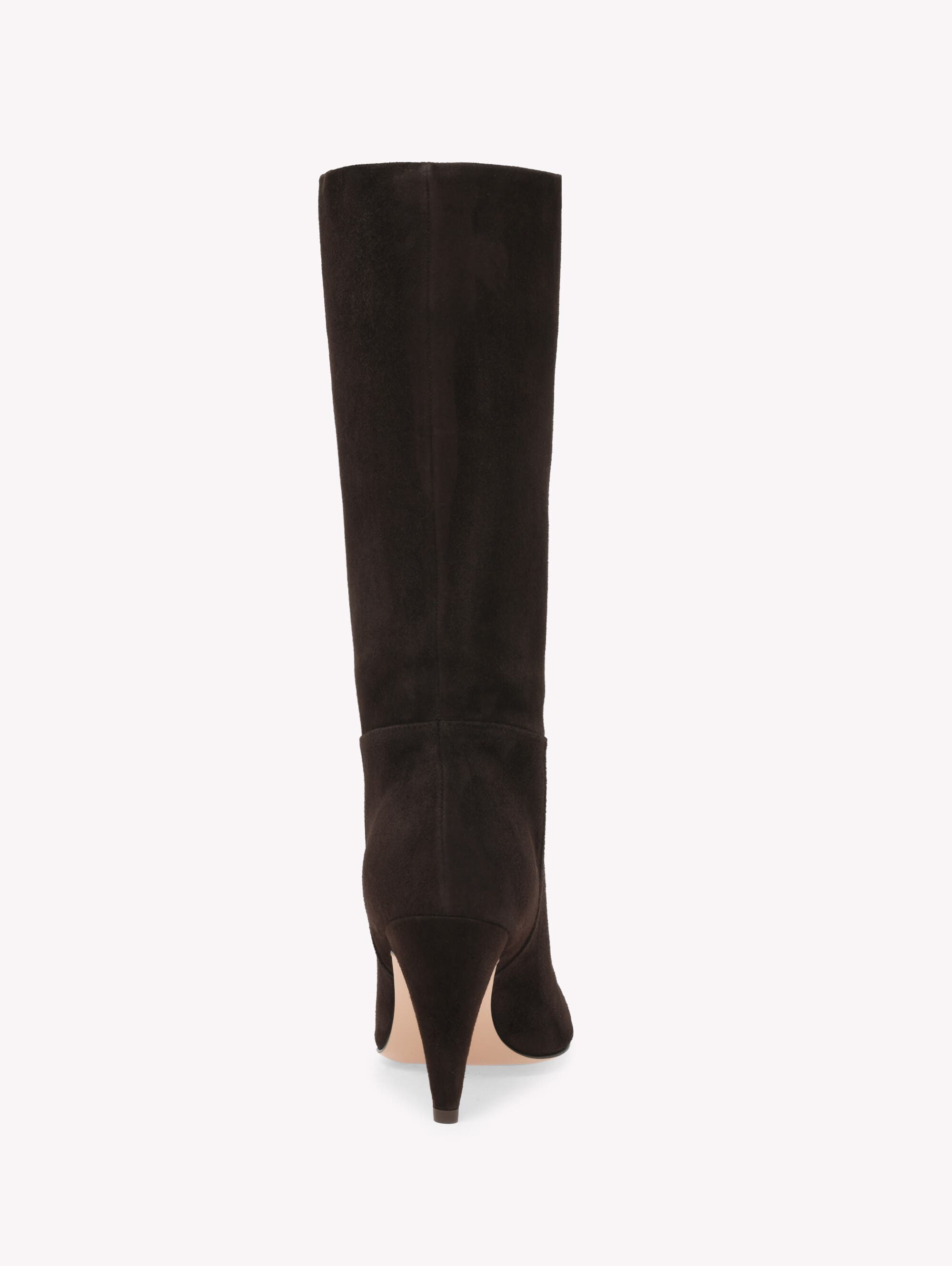Elise Booties, Alternate, color, Moka Brown Suede