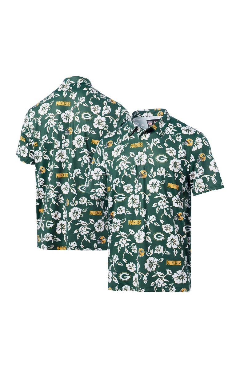 Reyn Spooner Men's Reyn Spooner Green Green Bay Packers Pua Performance Polo, Main, color, 