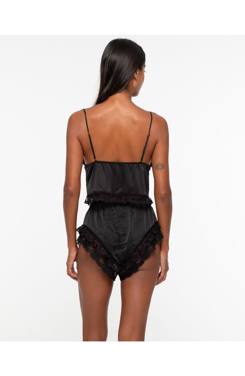 One Empire Kaia Lace Camisole Short Set, Alternate, color, Black