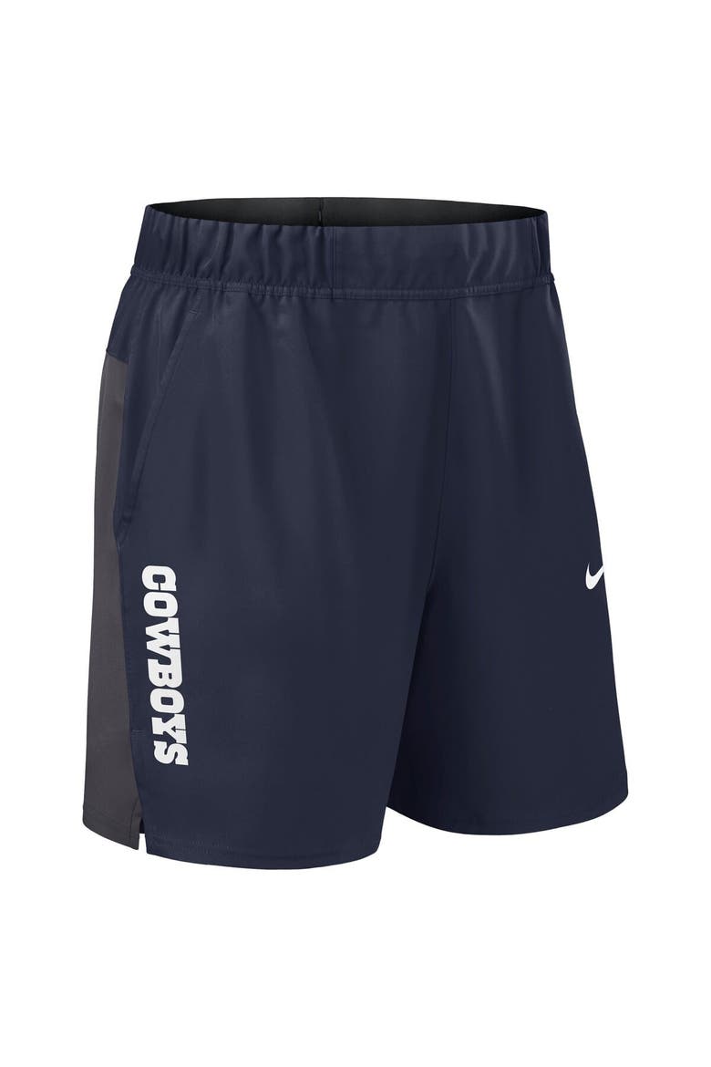 Men's Nike Navy Dallas Cowboys Woven Victory Performance Shorts, Alternate, color, Navy