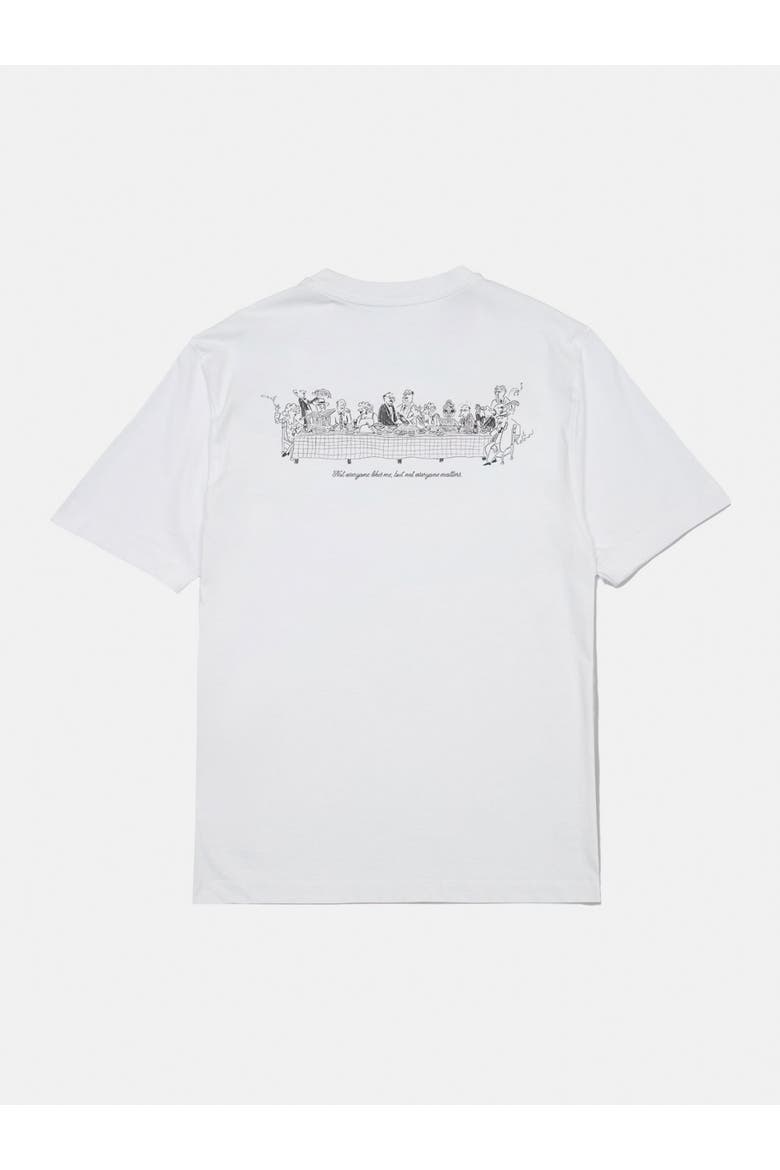 Banquet Hall Print T-Shirt, Alternate, color, Plain White