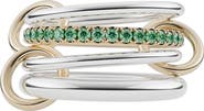 Spinelli Kilcollin Nimbus Two-Tone Linked Emerald Rings