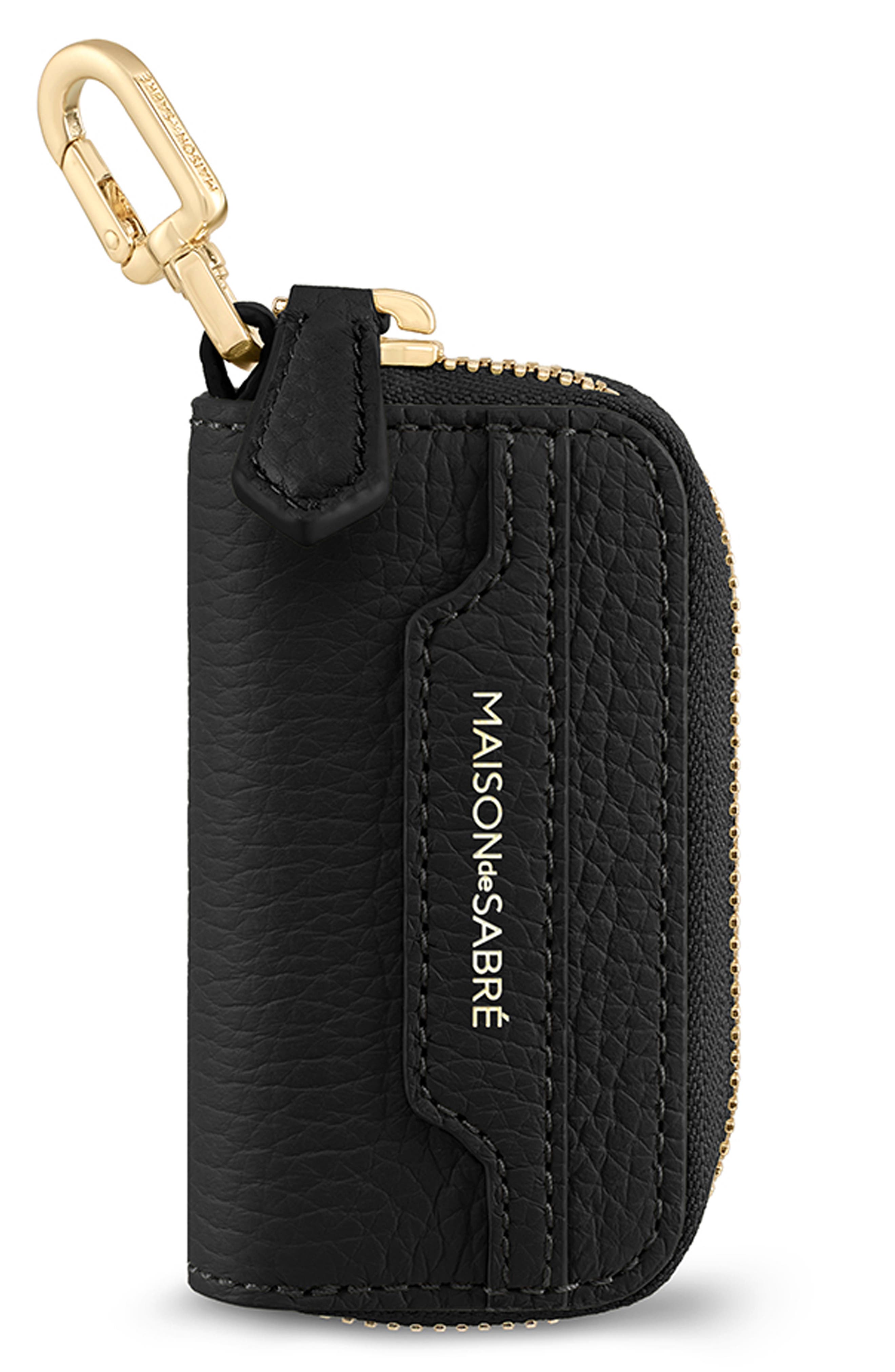 MAISON de SABRÉ The Key Case Charm, Main, color, Black Caviar