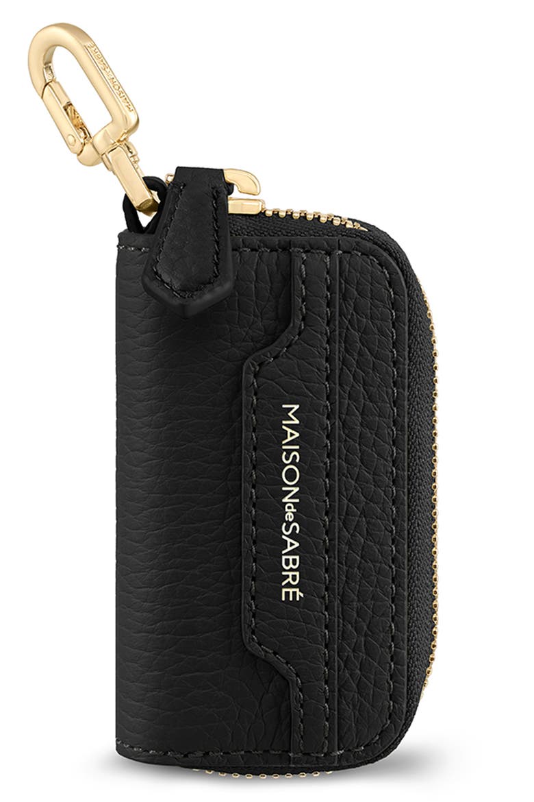 The Key Case Charm, Main, color, Black Caviar