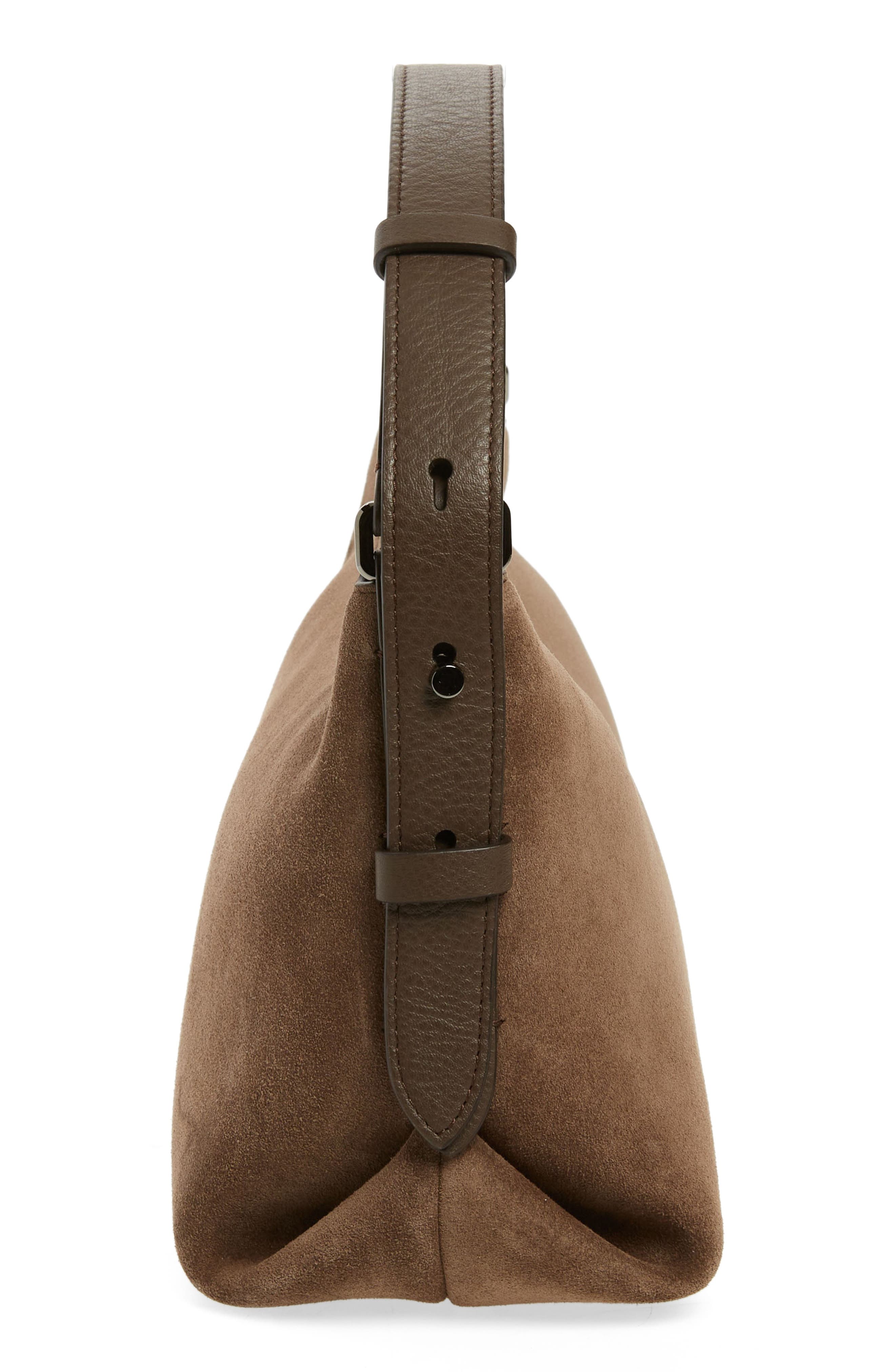 Brunello Cucinelli Suede Shoulder Bag, Alternate, color, 