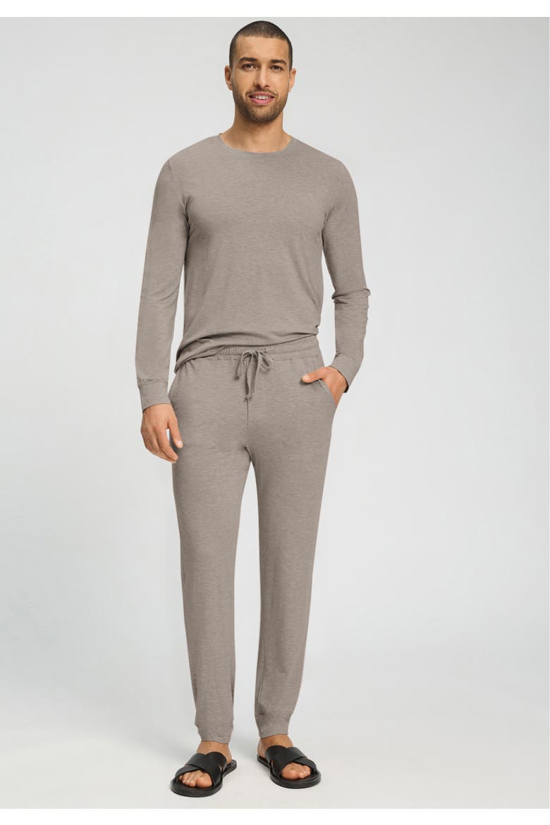 Winter Casuals Drawstring Lounge Pants, Alternate, color, Toffee Melange