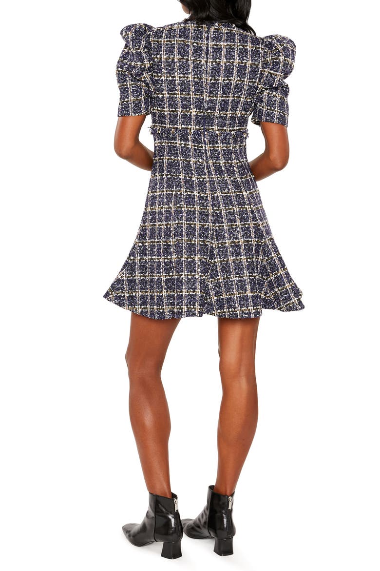 LIKLEY Alia Tweed Dress, Alternate, color, BLUE MULTI