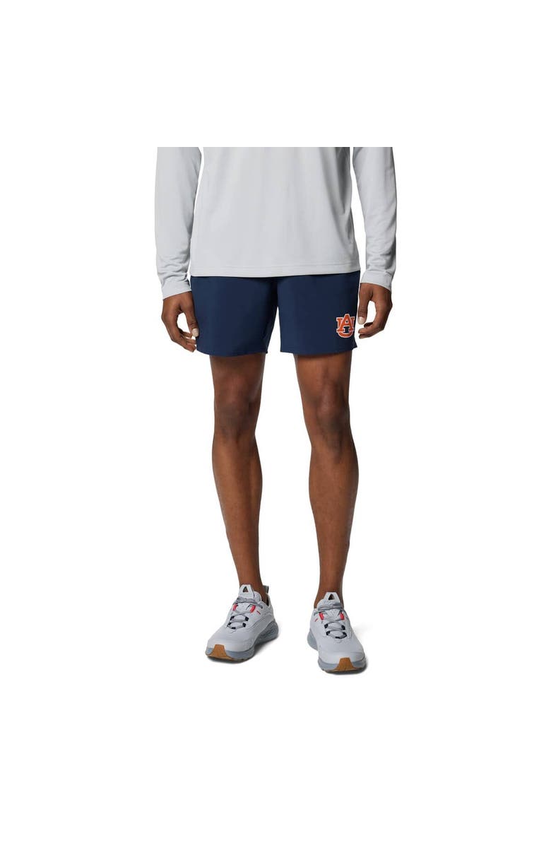 Columbia Men's Columbia Navy Auburn Tigers PFG Terminal Roamer<sup>™</sup> Omni-Shade<sup>™</sup> Stretch Shorts, Main, color, Navy