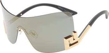 40mm Irregular Mirror Shield Sunglasses