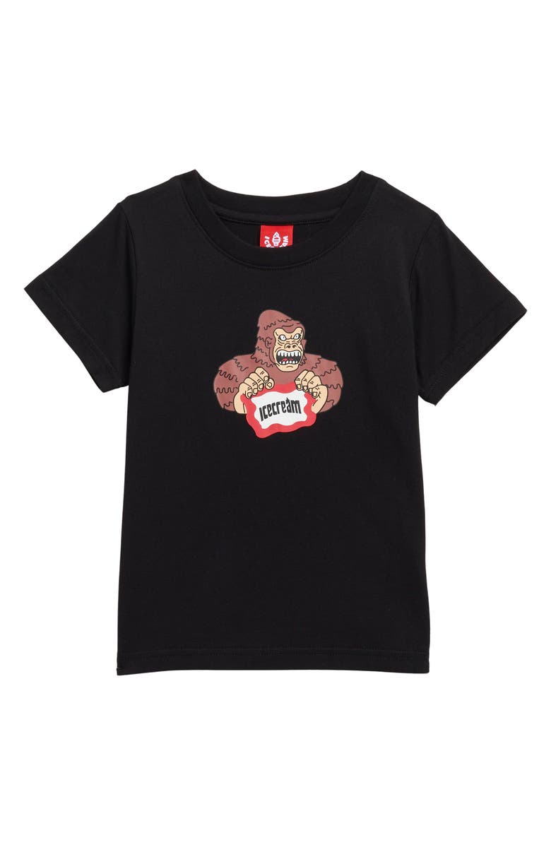 ICECREAM Kids' Grrr Logo Graphic T-Shirt, Main, color, Black
