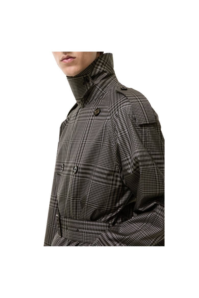 Mid-length Silk Leadenham Trench Coat, Alternate, color, Concrete grey