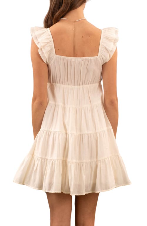 BLU PEPPER BLU PEPPER TIERED RUFFLE MINIDRESS
