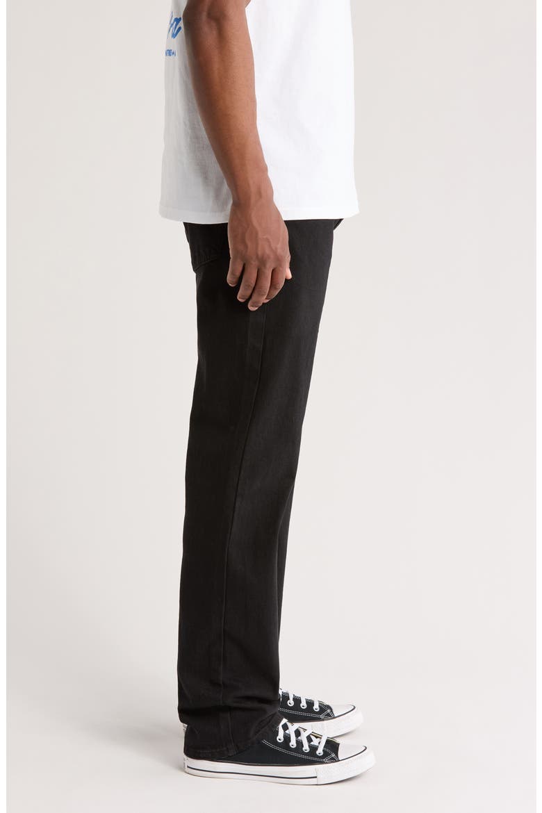 Roma Regular Straight Leg Jeans, Alternate, color, BLACK