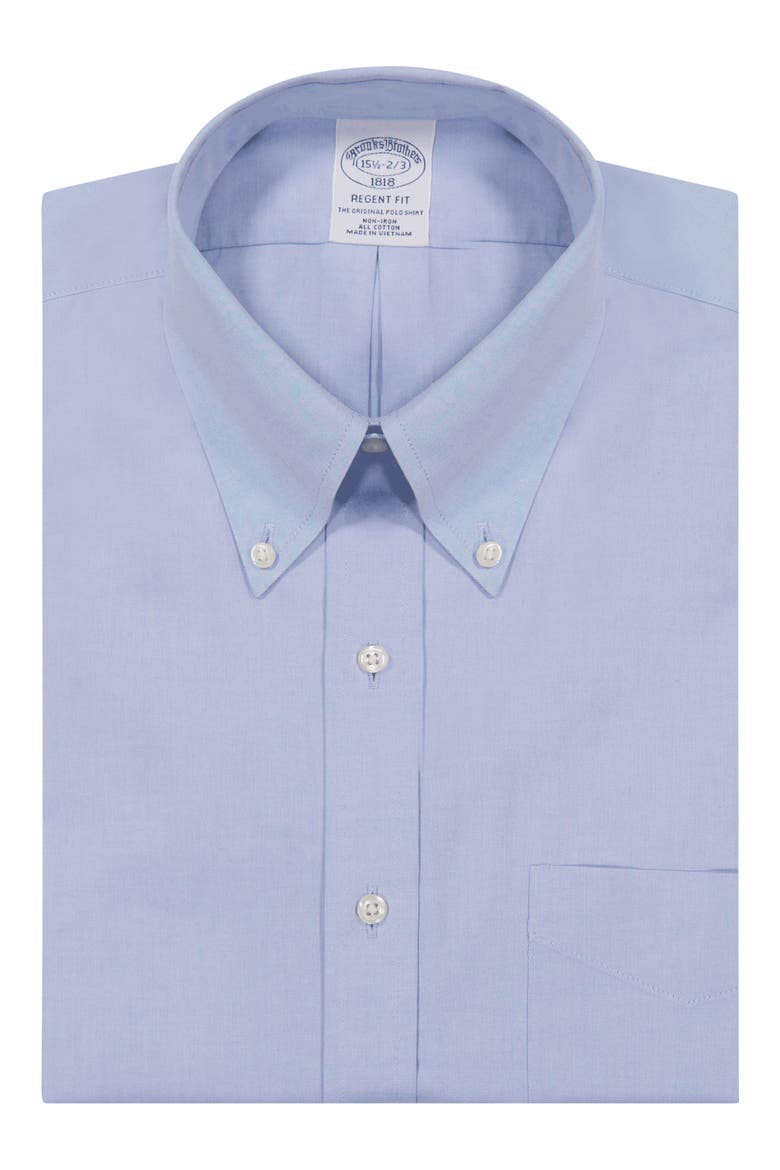Non-Iron Regent Fit Dress Shirt, Main, color, SLD LB