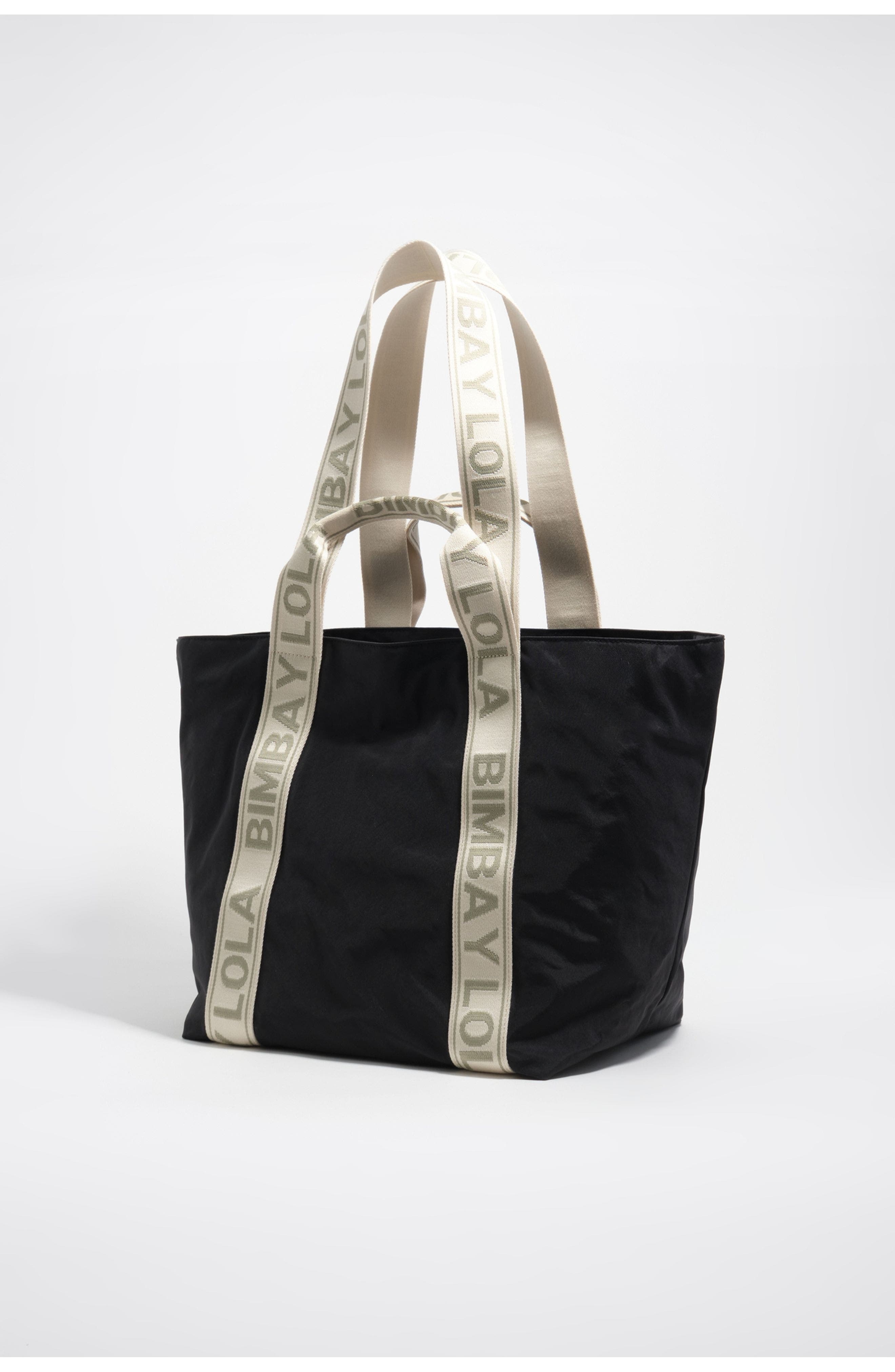Bimba y Lola Large Nylon Tote Bag, Alternate, color, Graphite