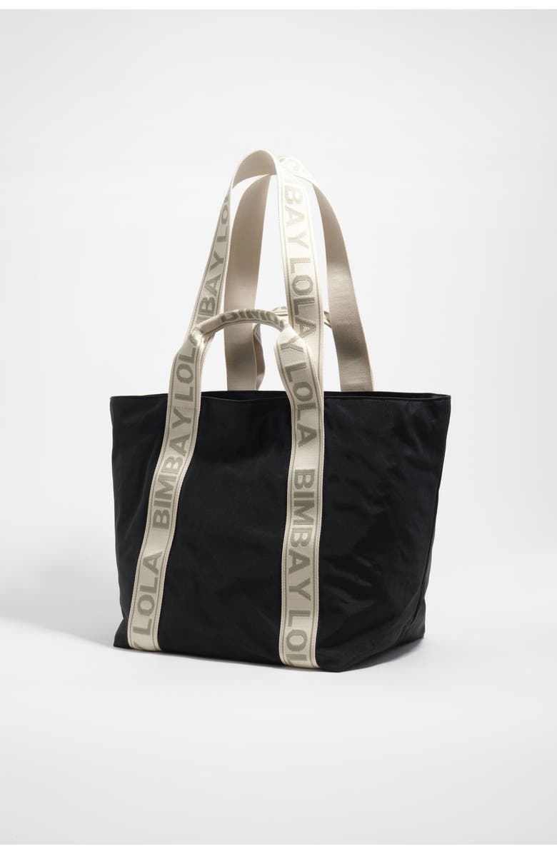 Bimba y Lola Large Nylon Tote Bag, Alternate, color, Graphite