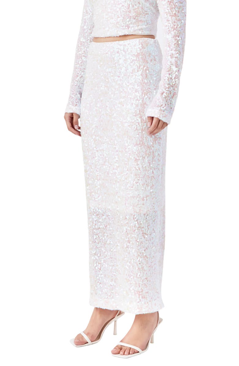 Endless Rose Sequin Midi Skirt, Alternate, color, Pink Lemonade