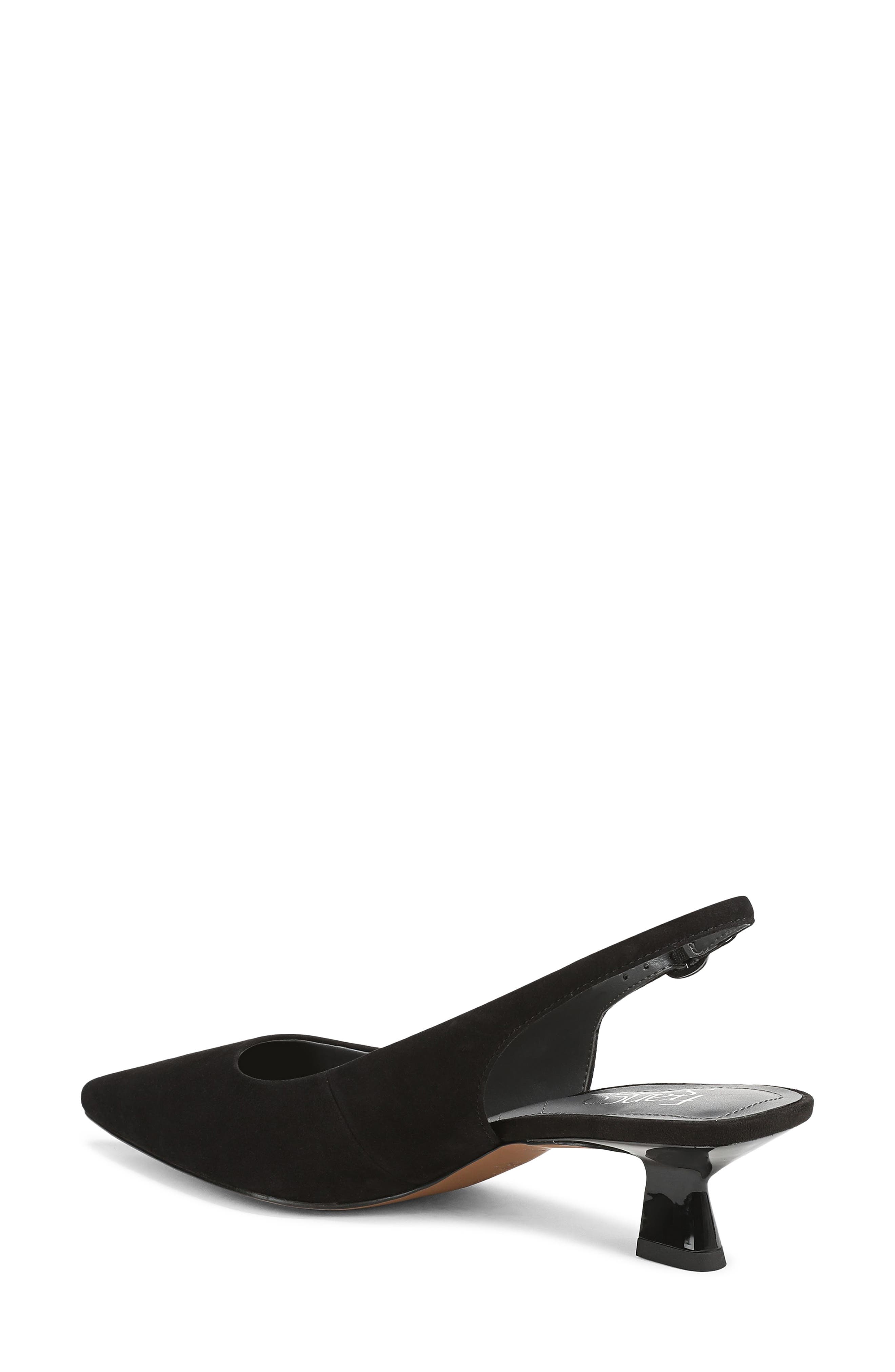 Franco Sarto Jaden Pointed Toe Slingback Pump, Alternate, color, Black