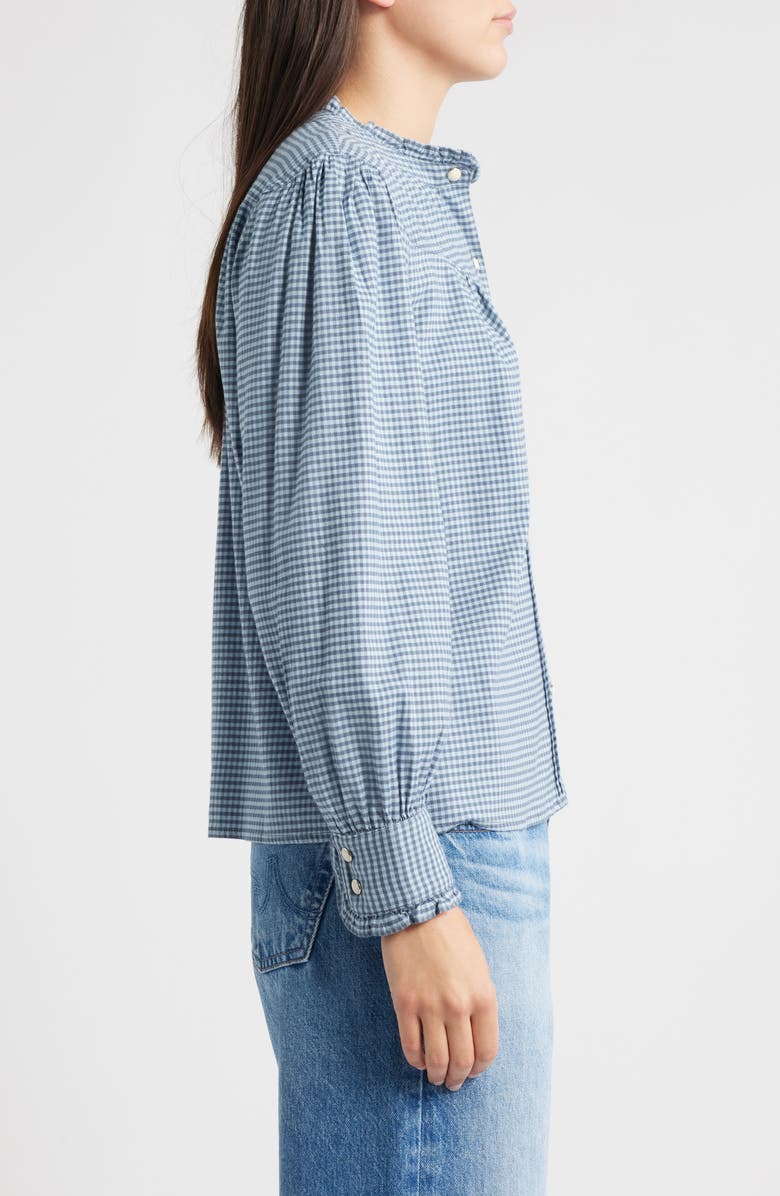 Rails Alanna Plaid Shirt, Alternate, color, Stone Blue Check