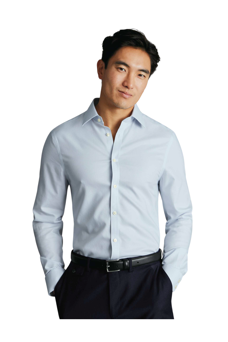Non-Iron Royal Oxford Shirt, Main, color, Ice Blue
