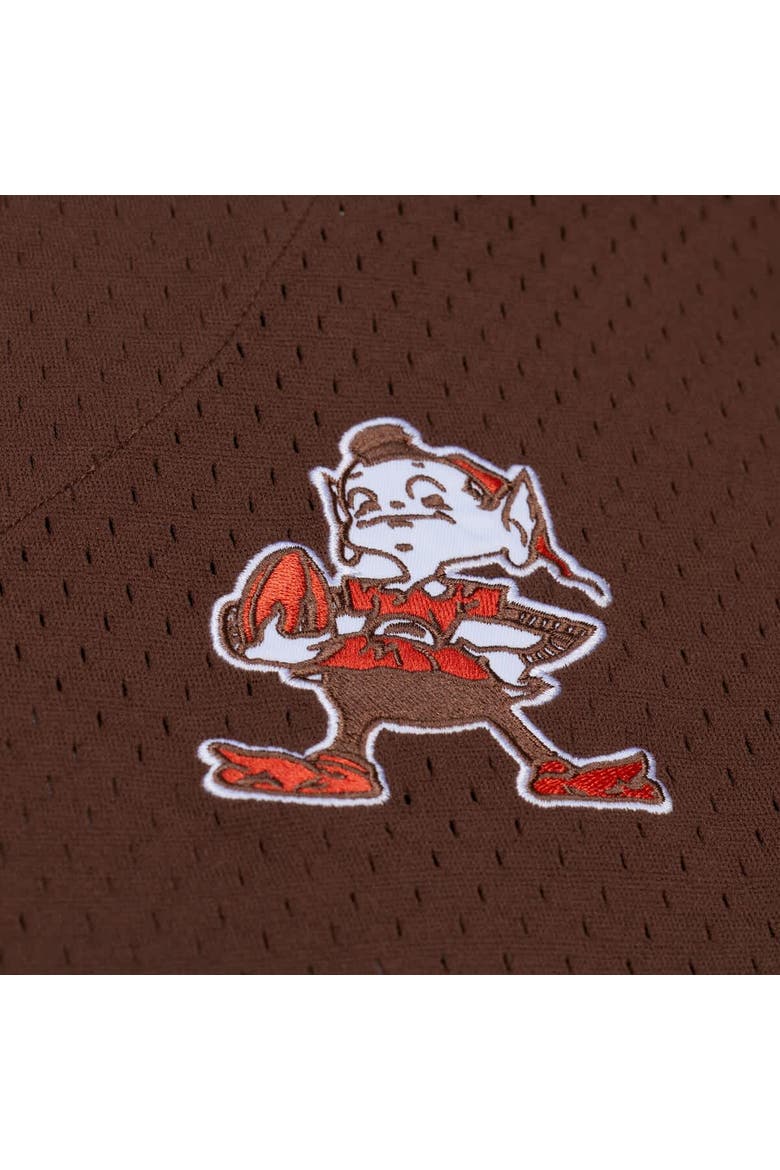 Men's Mitchell & Ness  Brown Cleveland Browns Head Coach Mesh Full-Button Fashion Jersey, Alternate, color, Brown